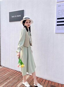 夏季新款两件套连衣裙,女装连衣裙,摩登风暴