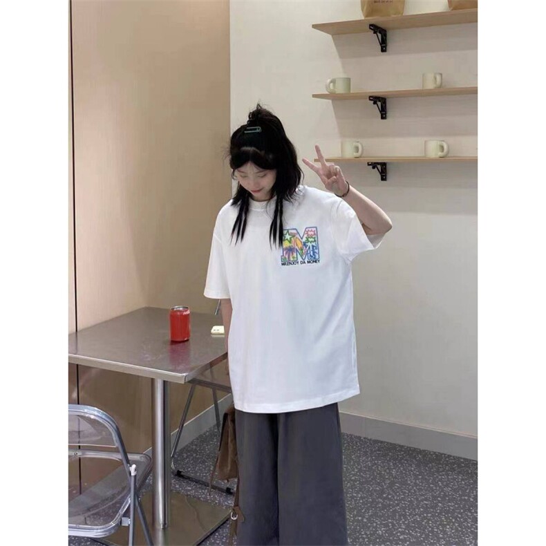 H0550-P35前后毛巾秀夏季新款短袖T恤百搭,女装T恤,星座617A-2