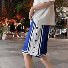 男夏季港风休闲裤新款青春流行直筒潮时尚潮牌直筒款K32-P26，男装休闲裤，星座1109-3