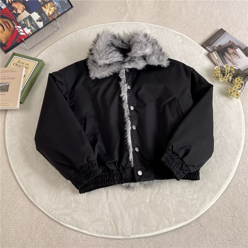 座山雕毛领连帽棉服外套男女冬季短款棉衣加厚夹克M3180-P118,男装夹克,星座308B-2