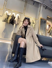 现货秋装新款风衣，女装风衣，艾涵o