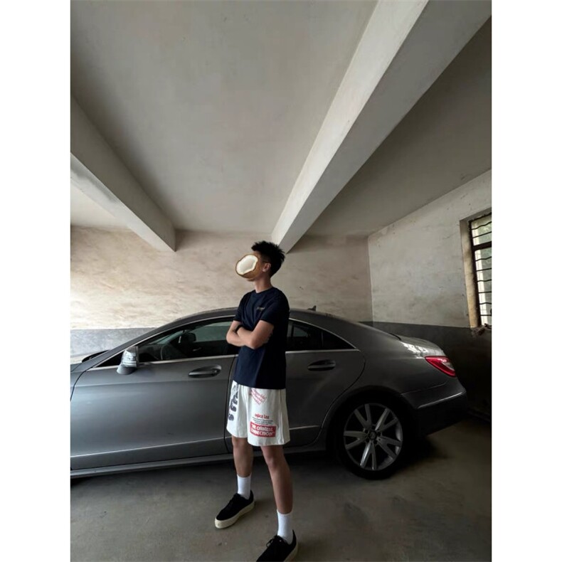 1506/QD15510/P27夏季新款美式短裤男小众宽松大码运动休闲裤子,男装牛仔裤,星座1506