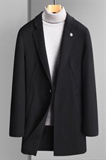 BGW21808秋冬2023年男士毛呢大衣羊毛呢子中长款双面尼风衣P385图片
