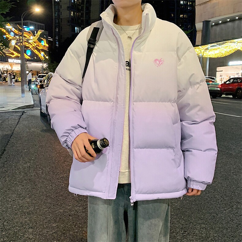 量大优可提供视频冬棉衣立领渐变HD019-1-MF5310-P75,男装棉衣,电商019-1