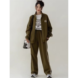 运动服套装女学院风春季学生韩版宽松显瘦时尚大码卫衣休闲两件套图片