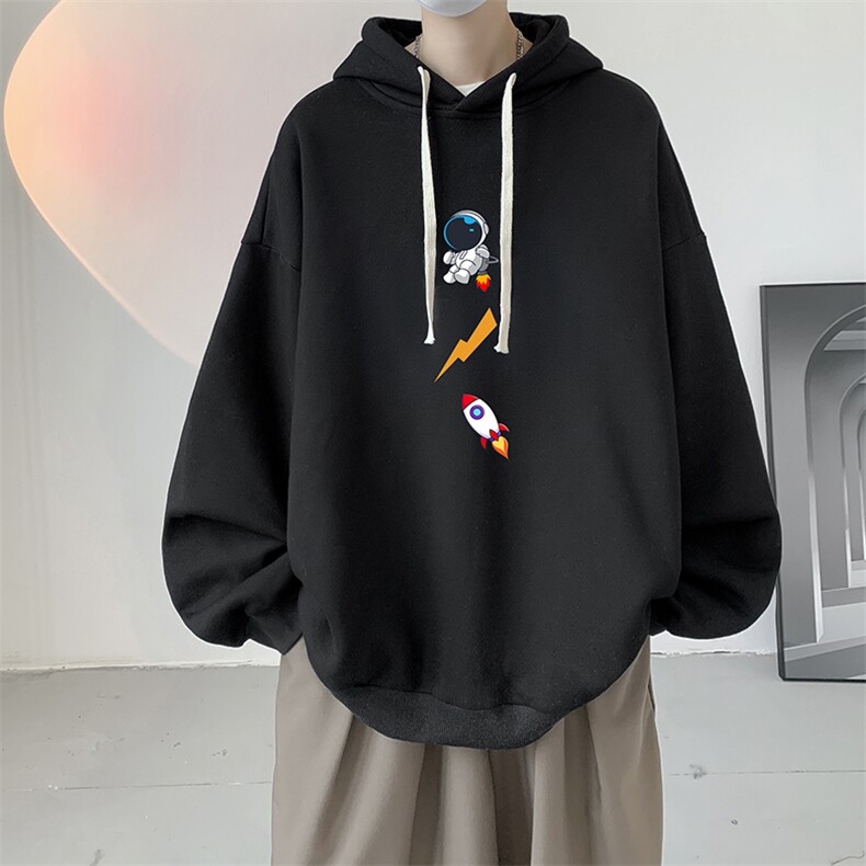 连帽卫衣男大码运动服帽衫外套WY2165-P35 加绒款-P40图片