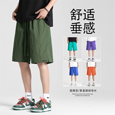 夏季新款糖果色系冰氧速干短裤宽松运动休闲五分裤DK291-特批20，男装休闲裤，星座718-1