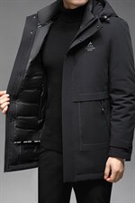 新款冬脱卸内胆羽绒服中年男外套爸爸装夹克上衣GSNA219953-P400图片