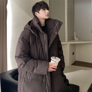 羽绒服男冬季新款港风连帽白鸭绒情侣外套YR922-P160 (控价208元图片