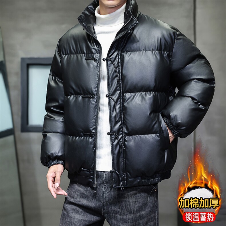 风冬季盘扣潮皮棉衣男士立领棉袄外套xz815-9881p155,男装棉衣,星座815（原A203）