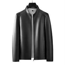 D66MJ21065海宁皮衣男绵羊皮夹克外套韩版修身商务男装P830，男装皮衣，电商B360