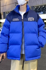 港风新款冬季时尚百搭宽松字母印花潮流棉服外套MY6250P85控138，男装棉衣，电商A268A