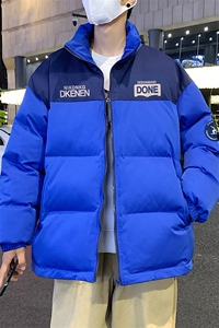 港风 新款冬季时尚百搭宽松字母印花潮流棉服外套MY6250P85控138图片