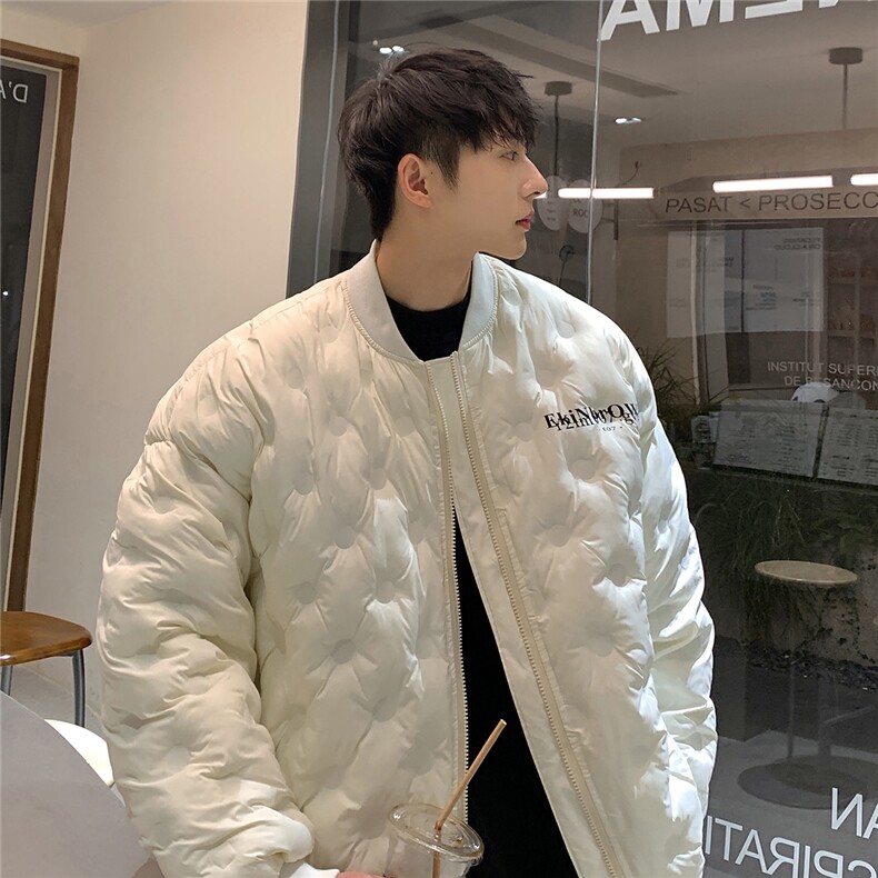 1定制面料宽松保暖棒球领大码M-5XL羽绒服男外套8709P168控229，男装羽绒服，星座226-2