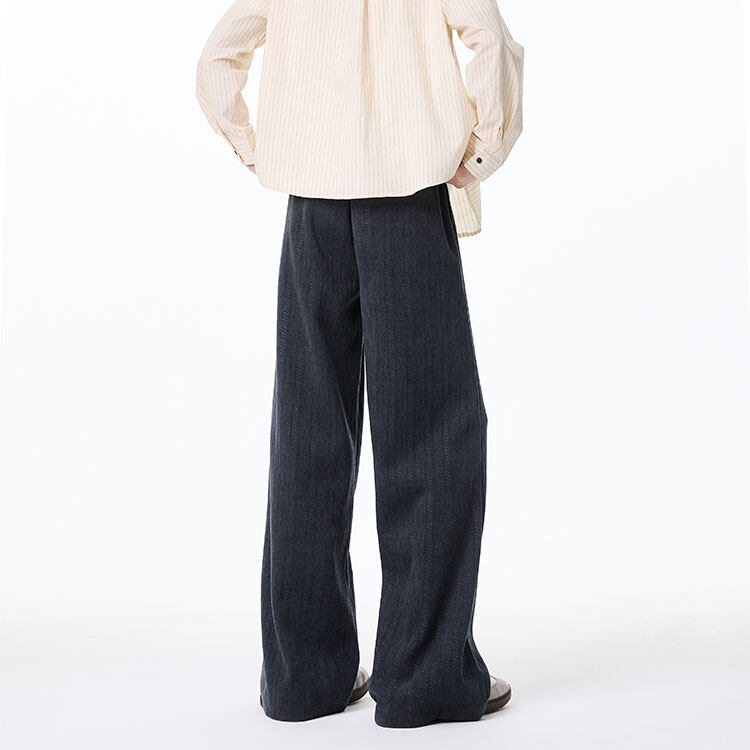 抖音品质春季新款潮流麦穗条宽松休闲裤B315-K25671-特P35控68,男装休闲裤,电商B315