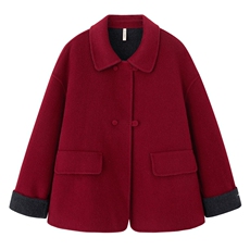 2025年冬季新款双面绵羊毛外套女，女装双面呢大衣，美沁