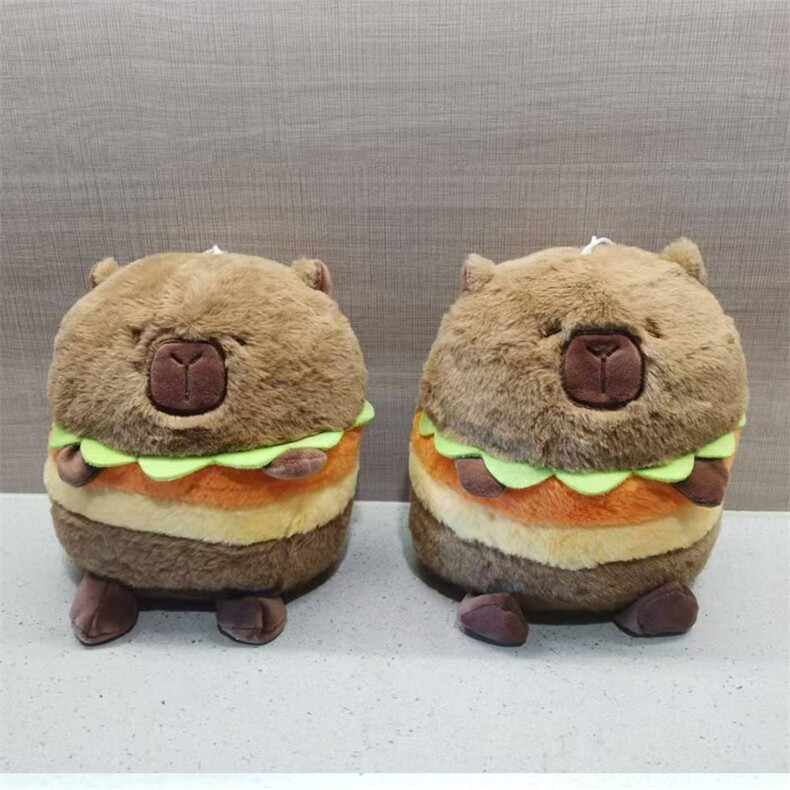 汉堡水豚，红發毛绒玩具