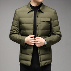 B888钱塘2020-3新款时尚休闲简约冬季厚款中年男士羽绒服P150，男装羽绒服，钱塘207-3