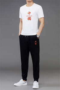 夏季T恤男运动套装短袖套装男夏装衣服男套装潮流休闲男士休闲t恤图片