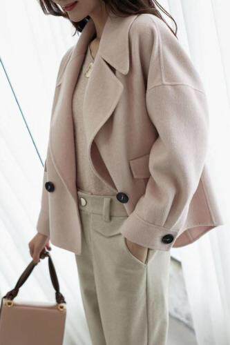 冬季新款双面羊绒大衣，女装，拉嘉图