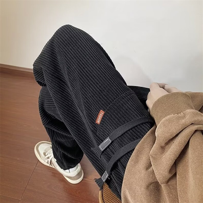 男秋季新款港风灯芯绒束脚休闲裤X2362P34,男装休闲裤,星座1116-2