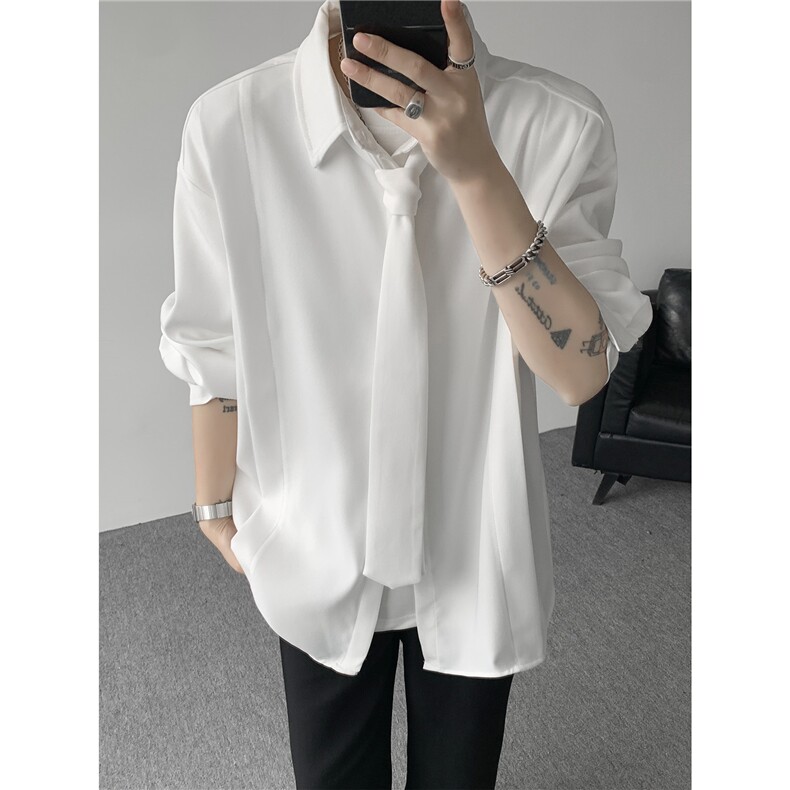 男士春秋免烫新中式男装套头衬衣男士短袖POLO衬衫男款休闲上衣，男装T恤，电商B319