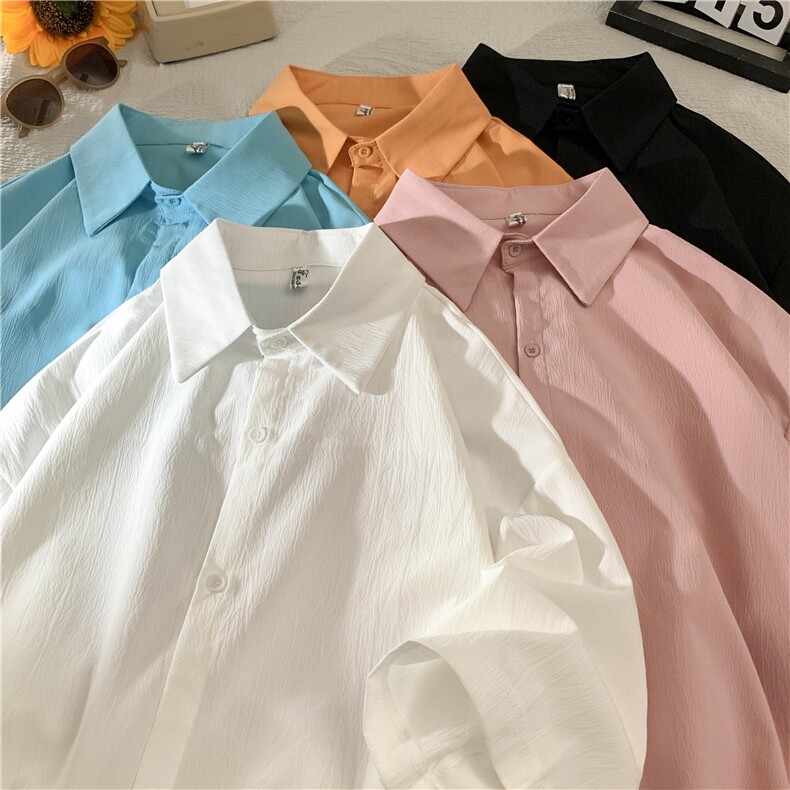 宽松五分袖衬衫男KD678-P35,男装衬衫,电商D312-1