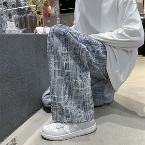 新面料韩版潮流宽松休闲复古牛仔裤长裤A125-2028-P50