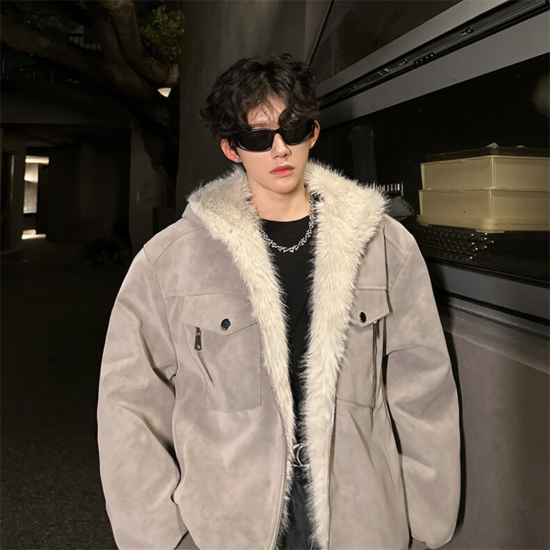 405A  美式高街大毛领短款棉衣座山雕棉服  MY25805-特批120控198图片