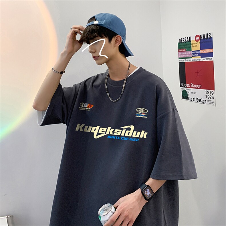 量大优供视频220克美式短袖t恤T2303得物直播有280克品质,男装T恤,电商A486