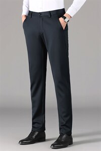BX6108钱塘2020-2秋常规商务休闲简约合身中年男士休闲裤P67图片