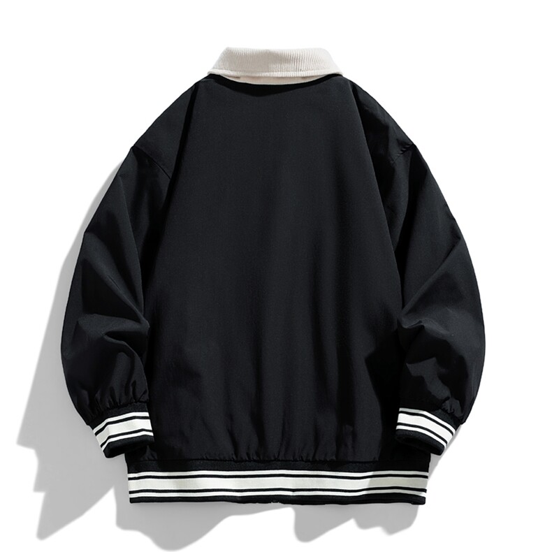 2024春季韩版潮流撞色拼接棒球服翻领外套夹克904-JK1121-P63,男装夹克,星座904