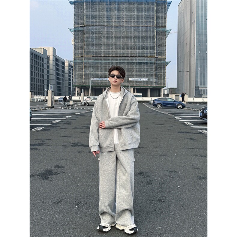 2026重磅卫衣套装春秋穿搭一整套高级感休闲运动外套YY6889-P125,男装休闲套装,电商C216
