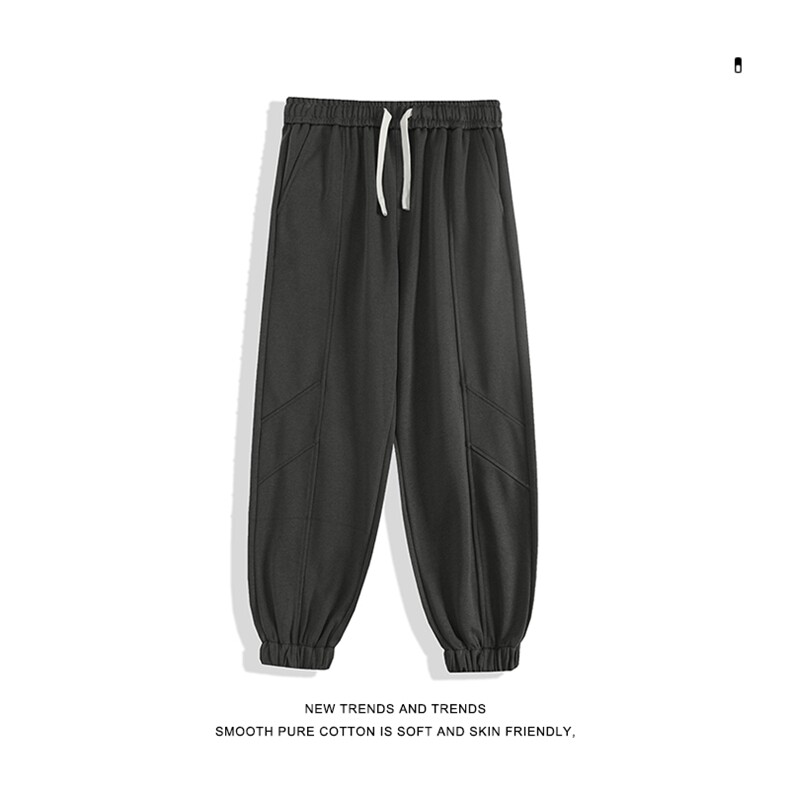 简约纯色束脚卫裤男潮牌街头宽松休闲百搭运动裤-X1650特批42,男装休闲裤,星座718