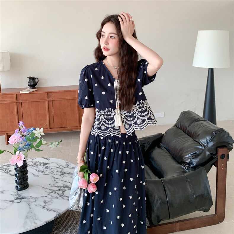 【现货！】重工刺绣法式两件套2c213-2570-p155-k208,女装套装/套裙,2C213