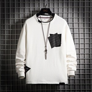 7XL-M长袖卫衣男2023秋季新款宽松休闲胖子上衣加肥加大码控价68图片
