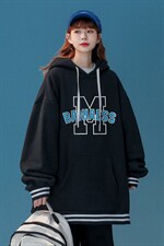 新款华棉复合高克重抖音品质螺纹袖口连帽卫衣潮B6303P65控78，男装卫衣，电商A268