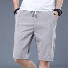 夏季空调裤男冰丝薄款透气松紧腰运动短裤男士休闲裤子男Z105-P30，男装休闲裤，星座509