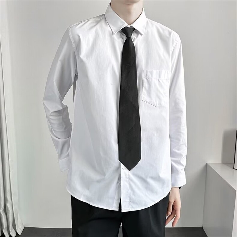 DK长袖衬衫男女宽松情侣韩版潮流学生毕业照班服休闲衬衣男~Q711,男装衬衫,星座601-2