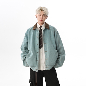 cleanfit工装夹克男女2025春季美式复古底特律外套翻领JK1167-P88图片