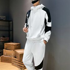 秋季新款卫衣套装男连帽衣服青少年宽松两件套DS953T，男装卫衣，电商A102