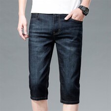 DKH8111-7男式2023年夏季牛仔中裤弹力棉高腰七分裤P54，男装牛仔裤，电商B360