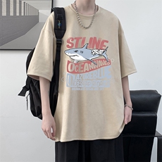 麂皮绒短袖t恤男大码半袖男大皂风JD82331-P25，男装T恤，电商A040