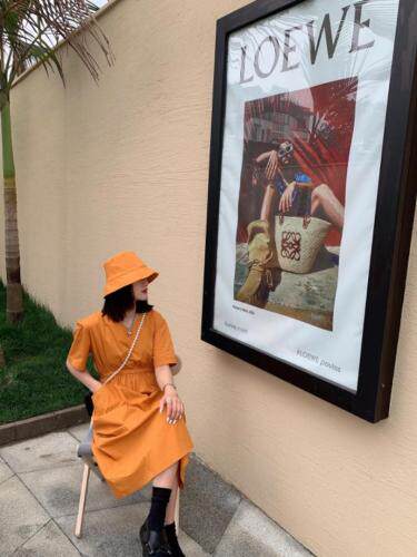 夏季新款韩版连衣裙，女装连衣裙，红头发儿