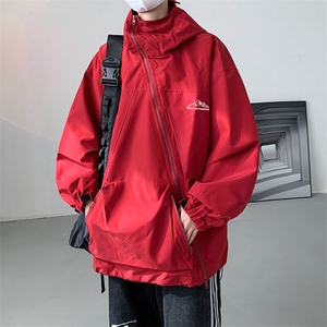 8XL-M 特大码春季Cityboy宽松冲锋衣夹克男女上衣外套男JK1310P85图片