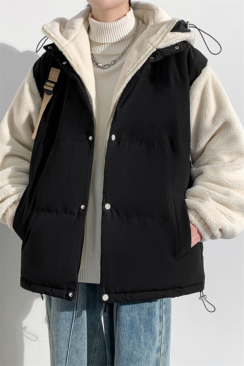 冬款青少年羊羔绒棉服假两件休闲棉衣外套男女8338-P130控价178,男装棉衣,电商A441-1