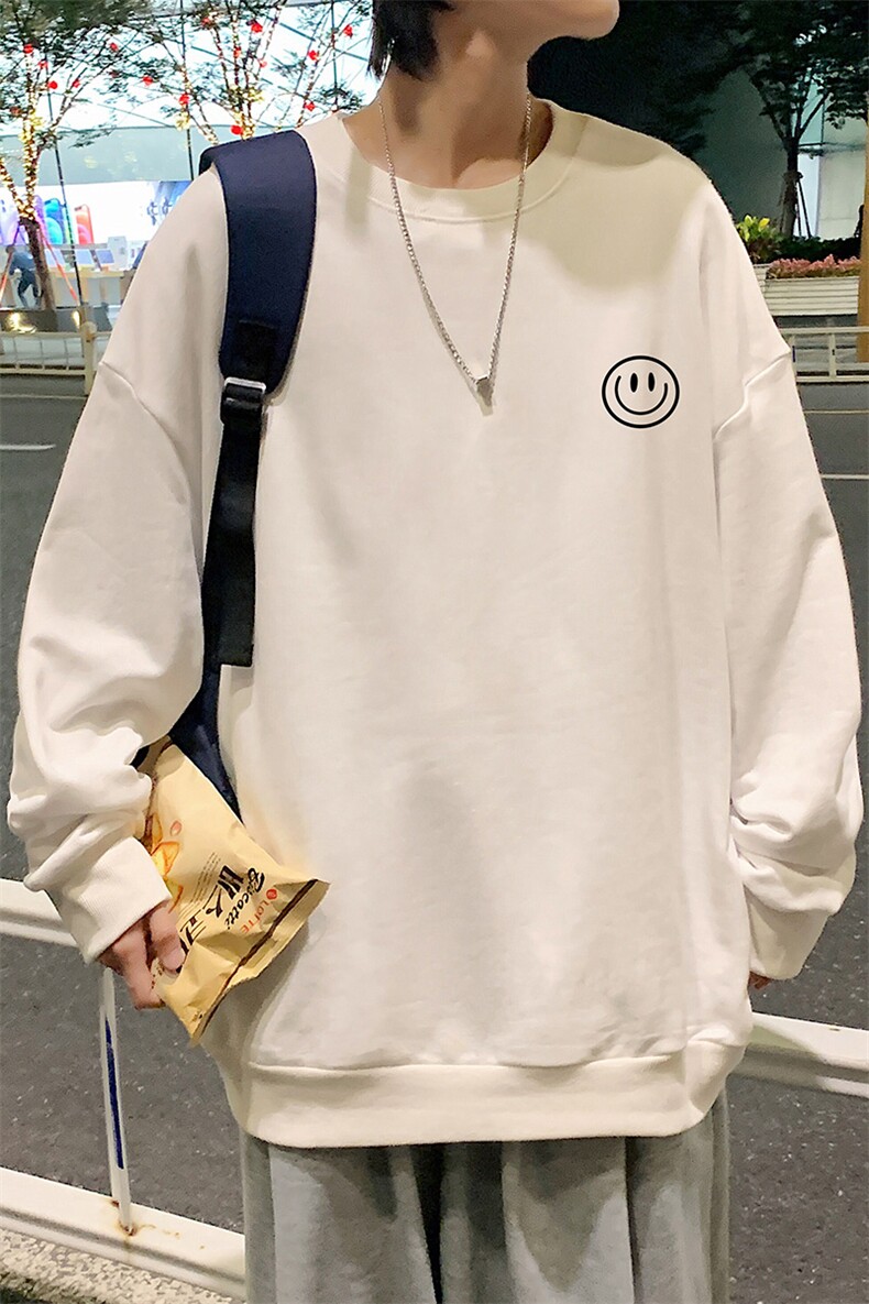 S6224-P28秋季圆领卫衣男大码韩版宽松长袖外套,男装卫衣,电商A040