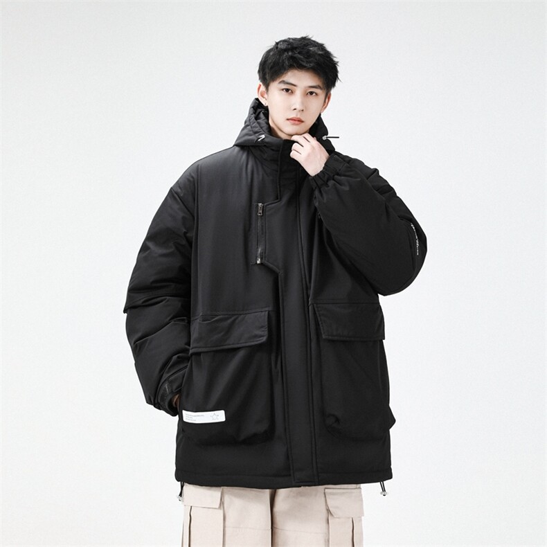 冲锋衣羽绒棉服男冬季宽松大码加厚棉衣ins潮流外套M0783-P120,男装棉衣,星座308B-2