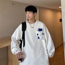 2026港风刺绣字母小熊卫衣男大码M-5XL情侣潮卫衣WY8745P60控88，男装卫衣，星座227-7