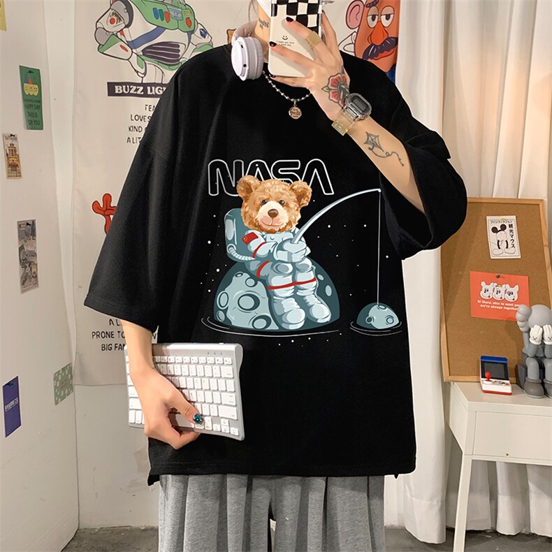 Q11251-P30春夏季七分袖t恤男大码五分袖男短袖中袖,男装T恤,电商A040